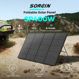 Sorein Foldable 400W Monocrystaline Solar Panel